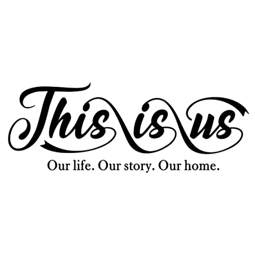 Adesivo da parete This is us, con citazione di