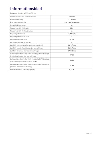Siemens iQ500 LC77BCP50 - Campana (640 m³/h, Canalizado/Recirculación, A, A, B, 60 dB)
