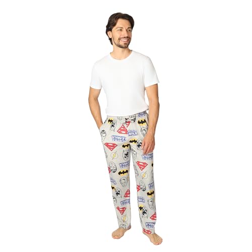 Justice League mens Pajama Pants, Lounge Bottoms With Drawstring, Ultra-soft & Comfortable2