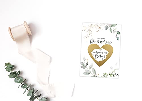 HIMMEL.HERZ.PAPIER Pregnancy Announcement I Baby Announcement I Ruble Free Gift Pregnancy I Happyless Pregnancy - Image 4