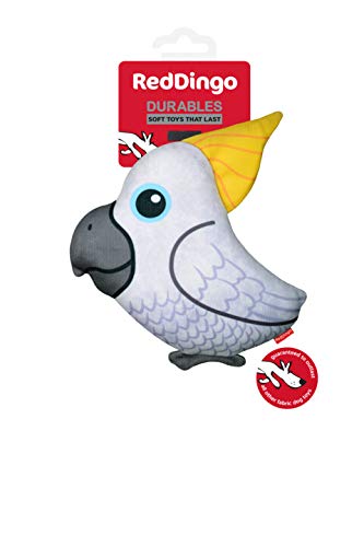 Red Dingo Durables Craig The Cockatoo Plüschtier für Hunde, sehr langlebig