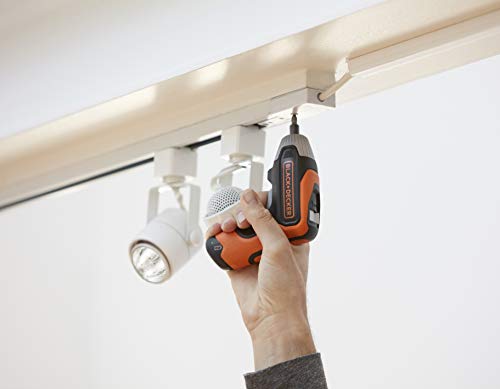 Black+Decker Akku-Schrauber (3.6 Volt, 5.5 Nm, mit LED-Licht, handlicher Schrauber für kleinere Schraubarbeiten, in… – Bild 8