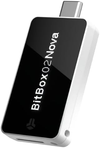 BitBox02 Nova - Hardware Wallet für Bitcoin - iPhone Unterstützung, EAL Sicherheitschip, mehrere Farben (Polarweiss)