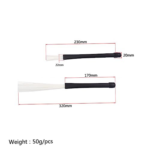 Jazz Drumstick Drum Brush Retractable Set Brush Drumsticks miniatura 2