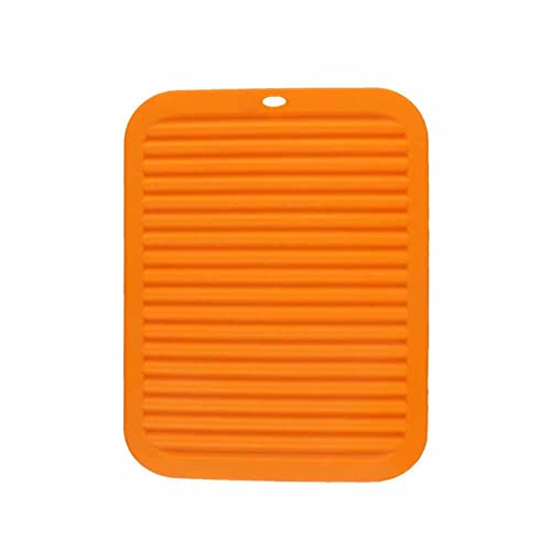 5 Sottopentola In Silicone Con Design Floreale - Protezione Tavolo Anticalore E Antiscivolo (Rosso, 20 Cm)