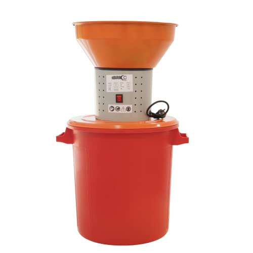 Moulin à Céréales, Capacité 50 L, 2000 W - Bricoferr BFM20005, Orange et Gris