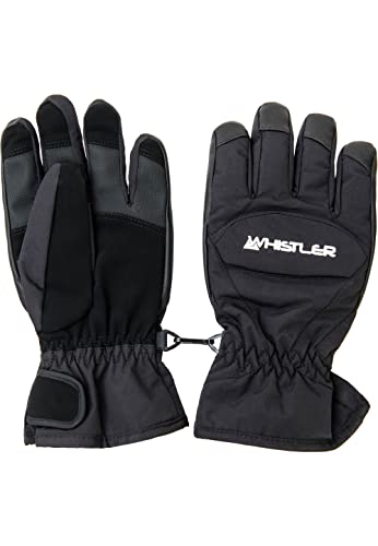 Guantes Slough Negro WHISTLER de abrigo para ropa de invierno infantil en talla 152-158