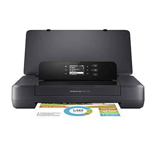 HP OfficeJet 200 Mobiler Tintenstrahldrucker (A4, Drucker, WLAN, ePrint, Airprint, USB, 4800 x 1200 DPI) schwarz
