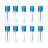 QEDBOJE 10 Stück Stuhlprobenröhrchen, Kotprobenröhrchen, Stuhlröhrchen mit Löffel, Untersuchungsröhrchen für Haustiere zum Testen (15ml)