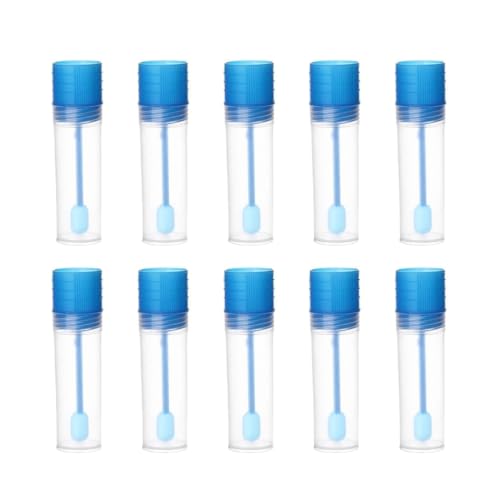 QEDBOJE 10 Piezas Plastico Heces Recipiente para Análisis, Hockerbecher, PP-Kunststoff (15ml)