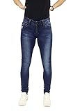5-Pocket-Style Blue Monkey Damen Luna 3833 Blue Denim Skinny Jeans (W30/L32)