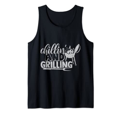 Chilling And Grilling BBQ Grill Master Barbecue Grilling Tank Top