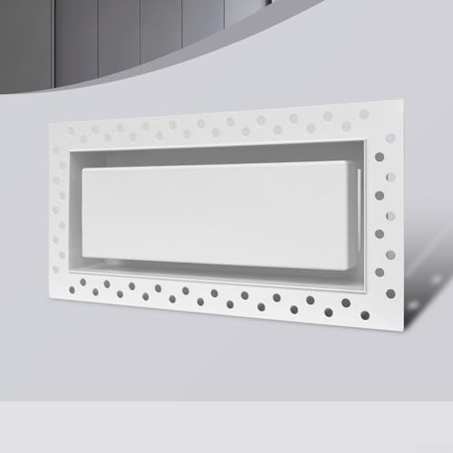 Grille d'aération pour cloison sèche : éliminer l'humidité en finition blanche