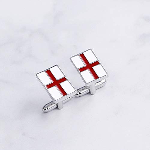 Mancuernillas para hombre KnBoB con bandera de Inglaterra miniatura 6