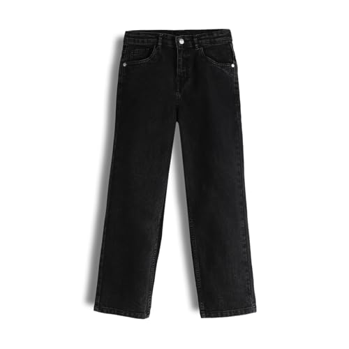 Image of Urbano Juniors Boy's Loose Baggy Fit Washed Denim Jeans Stretchable