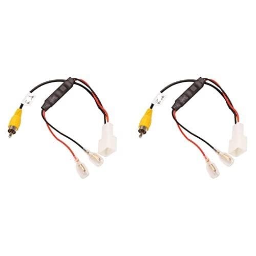 Rückfahrkamera 2Pcs 4 Pin Auto Reverse Kamera Retention Kabelbaum Kabel Adapter