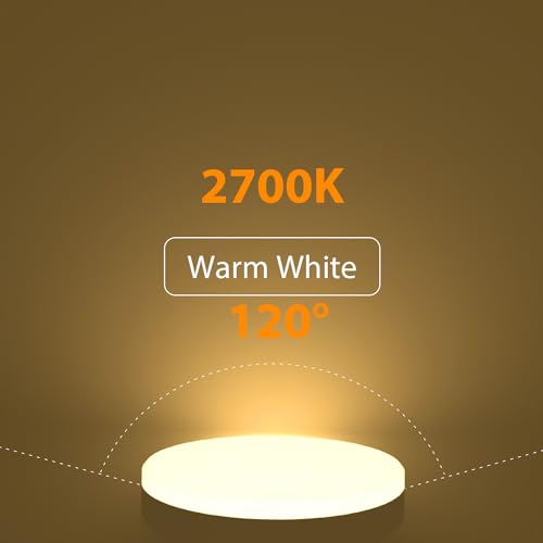 LUTW GX53 LED Bulb Warm White, 6W Replace 50W Halogen or CFL Bulbs, 2700K 556 Lumens GX53 Light Bulbs, 120° Beam Angle - Image 3
