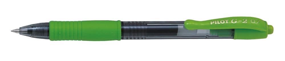 Pilot G207 Retractable Gel Rollerball 0.7 mm Tip (Single Pen) - Lime Green