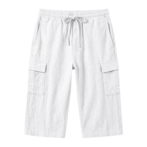 Short d'été en lin homme idéal pour vos sorties décontractées à la plage