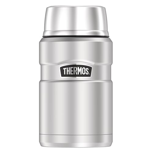 Thermos STAINLESS KING Thermobehälter für Essen silber 0,70l - Edelstahl, absolut dicht, hält Speisen 14h heiß & 24h kalt, BPA-frei
