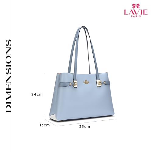 Image of LAVIE PARIS Women's 3 Compartment Large Satchel Bag | Satchel Handbag for Work | Ladies Purse | Stylish Shoulder Bag | Gift for Women