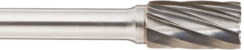 Image of Drill America SB-3NF Carbide Burr /Rotary File Cylindrical None-Ferrous for Aluminum 3 /8 inch Dia. x 3 /4 inch Cut Length with 1 /4 inch Shank and 2-1 /2 inch Overall Length, DUL Series