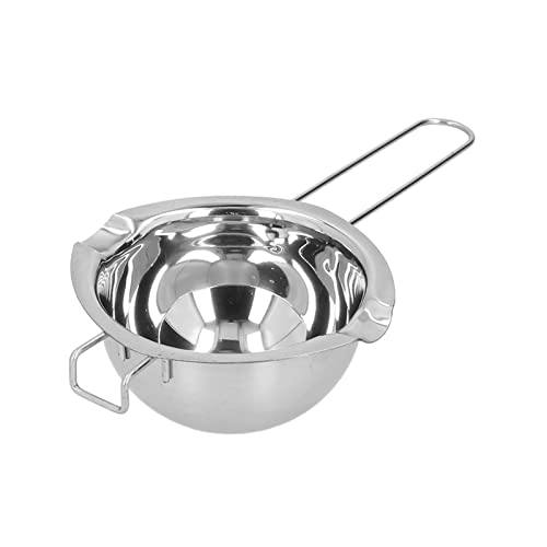 Gavigain Chocolate Melting Pot, Stainless Steel Boiler Pot Melting Bowl with Handle Candy Melting Pot Candle Melting Pot for Melting Chocolate, Candy, Candle, Soap, Wax