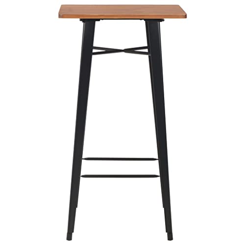 Table de bar noire compacte pour optimiser une petite salle à manger