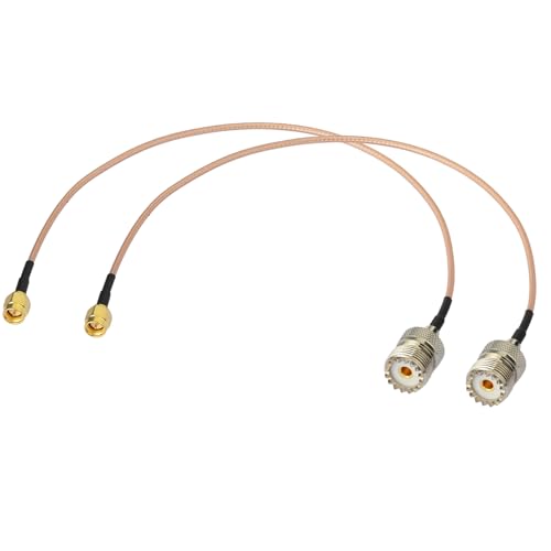 Adaptador SMA macho a UHF SO-239 reduce la pérdida de señal en radioafición Yuslao 2 ud