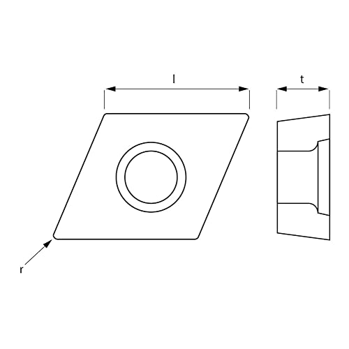 Huvema - Hartmetall-Drehwechselplatte SCGT - SCGT 120408 AL K1010