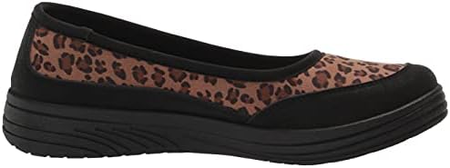 Easy Street Women's Joyous Ballet Flat Sneaker, Leopard Microsuede/Black Matte, 5.5 | Image 5