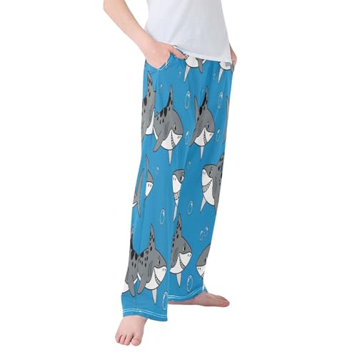 Pajama Pants Long Track Pants Pattern Blue Sweatpants Athletic for 6-14 Years2