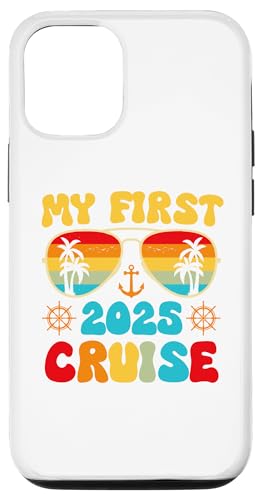 Carcasa para iPhone 12/12 Pro Mi primer barco familiar a juego de vacaciones para niños de crucero 2025