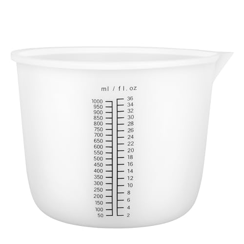 Gartful 1000ml Reusable Silicone Resin Cups, Large...