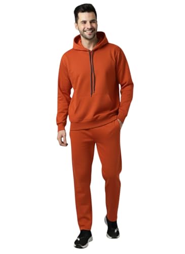 Image of Mack Jonney Solid Track Suit for men | Co-ord Set | Warm Fleece Tracksuit Set | Full Sleeve Hoodie