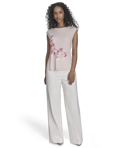Top imprimé Calvin Klein à manches courtes contre les plis - 2
