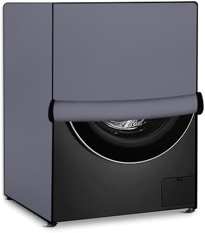 Stylista Waterproof Front Load Washing Machine Cover Compatible for LG 8 kg & 9 Kg Grey