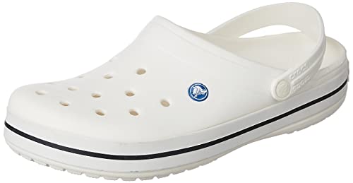 Image of Crocs Unisex Adult Crocband Clog 11016-100 White M8W10