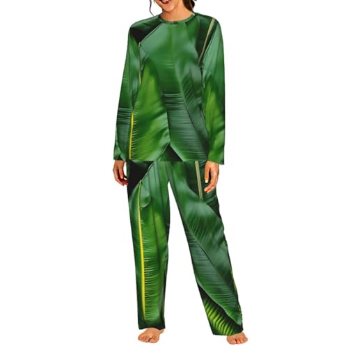 Pyjama feuilles de bananier femme idéal pour vos soirées cocooning
