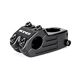 BICYCGEAR 25.4 Bike Stem 60mm 75mm 90mm 105mm 130mm ±10/15 Degree Bicycle Handlebar Riser Stem for Moutain Bike MTB Road E Bikes BMX Cycling, Die Casting Alloy, Sand Blasted