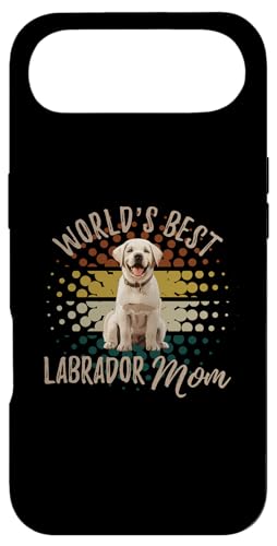 Retro World's Best Labrador Mom �ւ荂���C�G���[���u���h�[���}�} �X�}�z�P�[�X iPhone Air �p