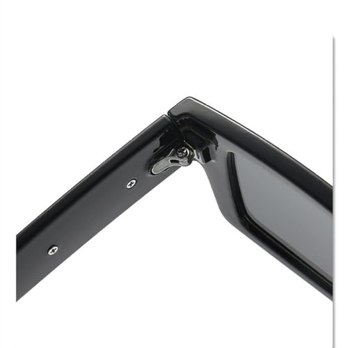 Square Sunglasses For Women Men Fashion Trends Rectangle Sun Glasses Retro Arrow Mirror Leg Black4