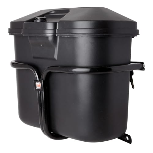 Image of SKYA STAR Q-Frame Universal Bike Stylish Side Luggage Holder with Lock | Motorcycle Side Box /Diggy /Luggage Box | Weatherproof & Secure Fitment [Matte Black]