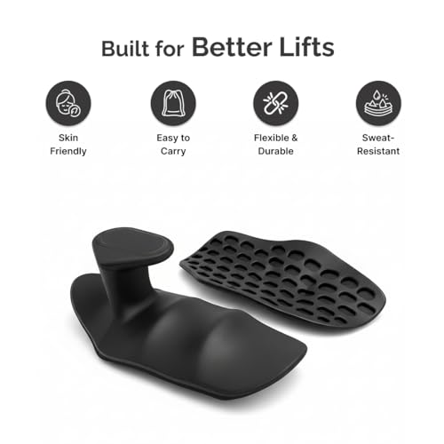 Image of Cult Silicone Hand Grip Strengthener for Forearm, Wrist & Finger Exercise, Non-Slip Ergonomic Design, Durable & Sweat-Resistant for Home, Gym & Rehab Use (Black)