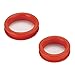 Heritage Rubber Thumb Rings for Grooming Shears, Red