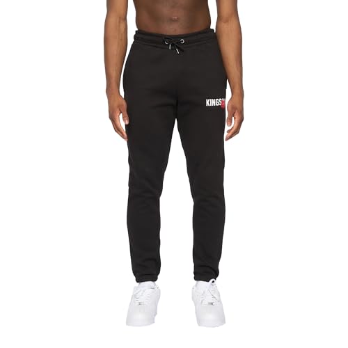 Kings Will Dream Mens Tagged Jogging Bottoms (M) (Black)