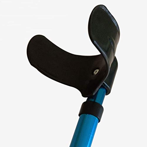 Otwarte kule mankietowe, lekkie aluminiowe kule na przedramię regulowane niebieskie eleganckie laski do chodzenia dla niepełnosprawnych niepełnosprawnych, pojedyncze
