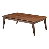 Amazon | 北欧デザインスクエアこたつ イーズ 単品 105x75cm ブラウン