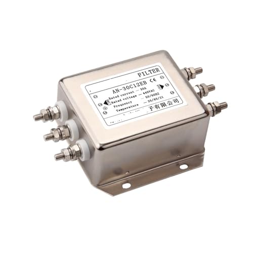 Filtre d'alimentation triphasé AN-30C12EB 30A pour réseau électrique