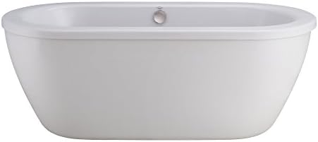 2764014M204.011 Cadet 66 in. Acrylic Freestanding Soaker Bathtub, Arctic White